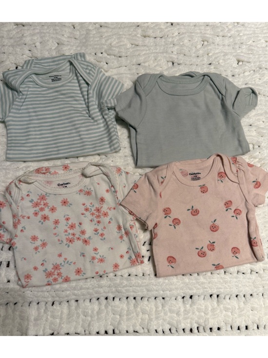 Gerber Other - Gerber Baby Bodysuits Set - Light Blue, Gray, White, Pink